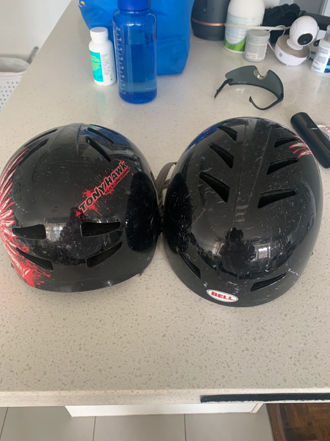 Tony Hawk & Bell Helmets - Black with Red Eagle Graphic