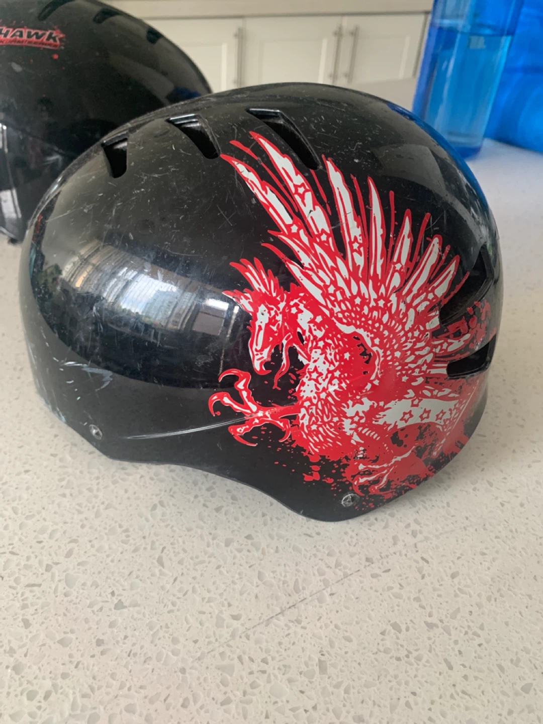 Tony Hawk & Bell Helmets - Black with Red Eagle Graphic - photo 3