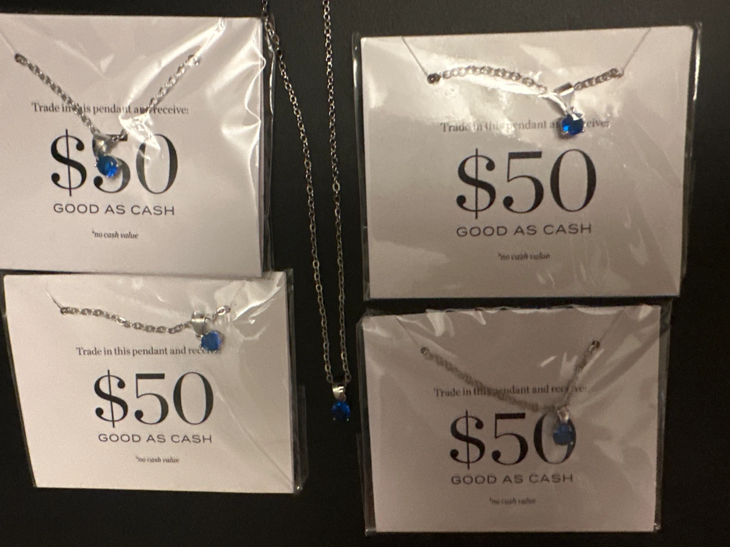 Blue Cubic Zirconia Necklace - photo 2