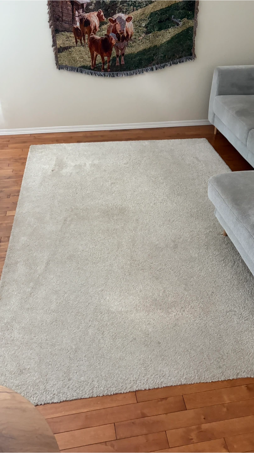 IKEA STOENSE low pile rug - Off-white, 133x195 cm - photo 4
