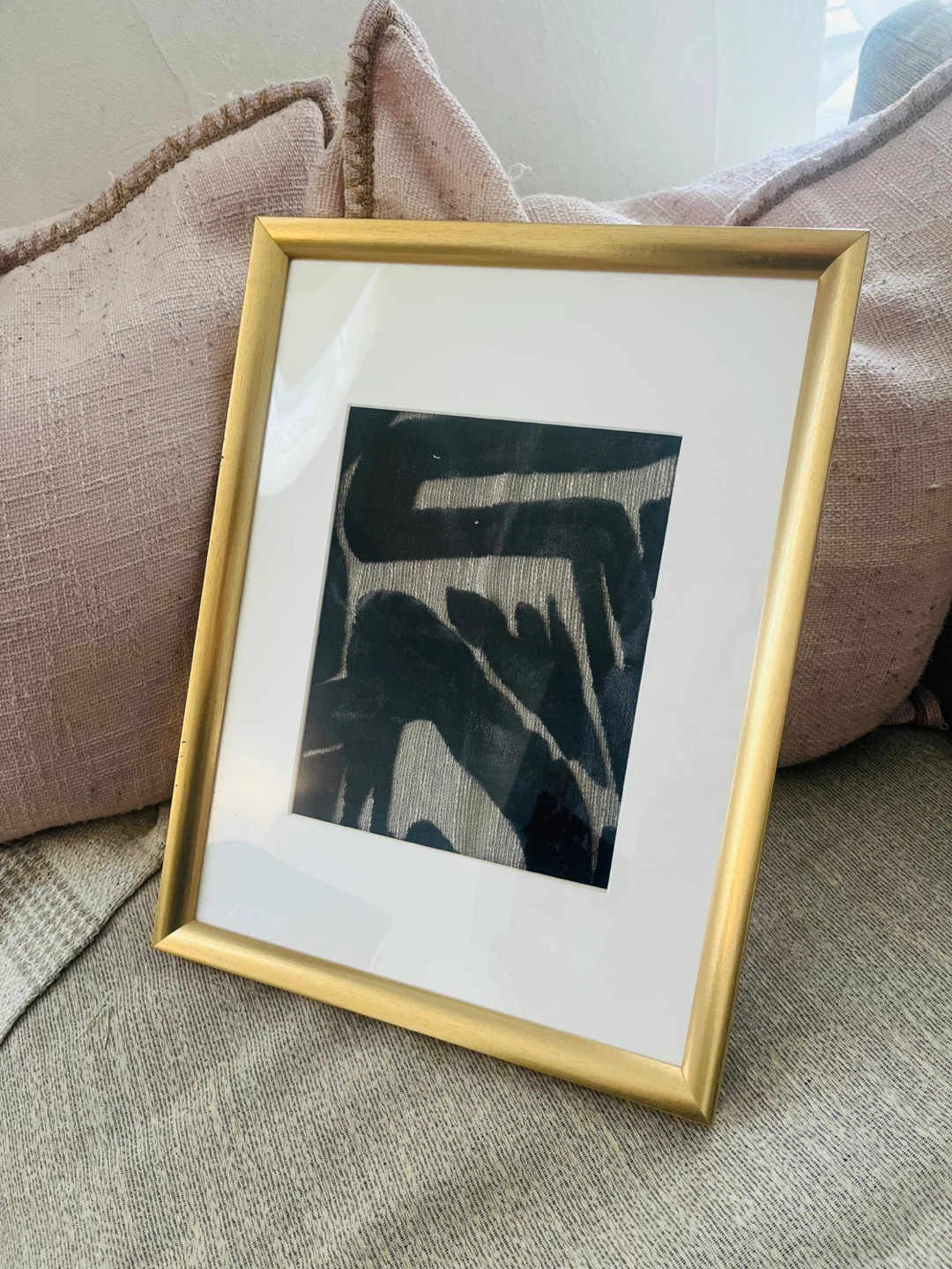 Framed Abstract Textile Art