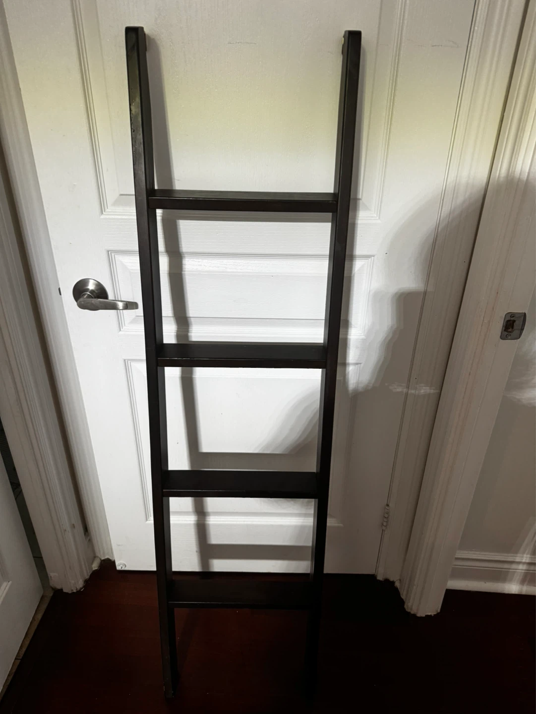 Dark Wood Ladder Shelf