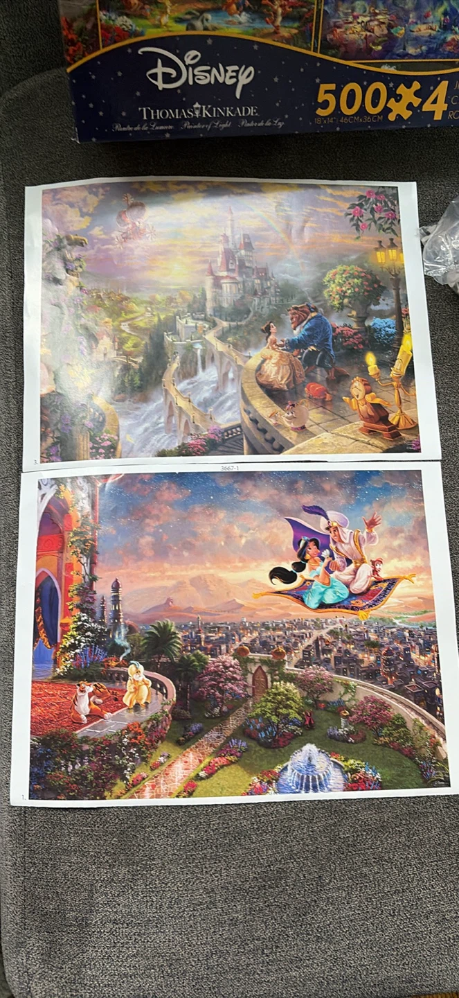 Disney Thomas Kinkade 2 Puzzles - 500 Pieces Each - photo 3