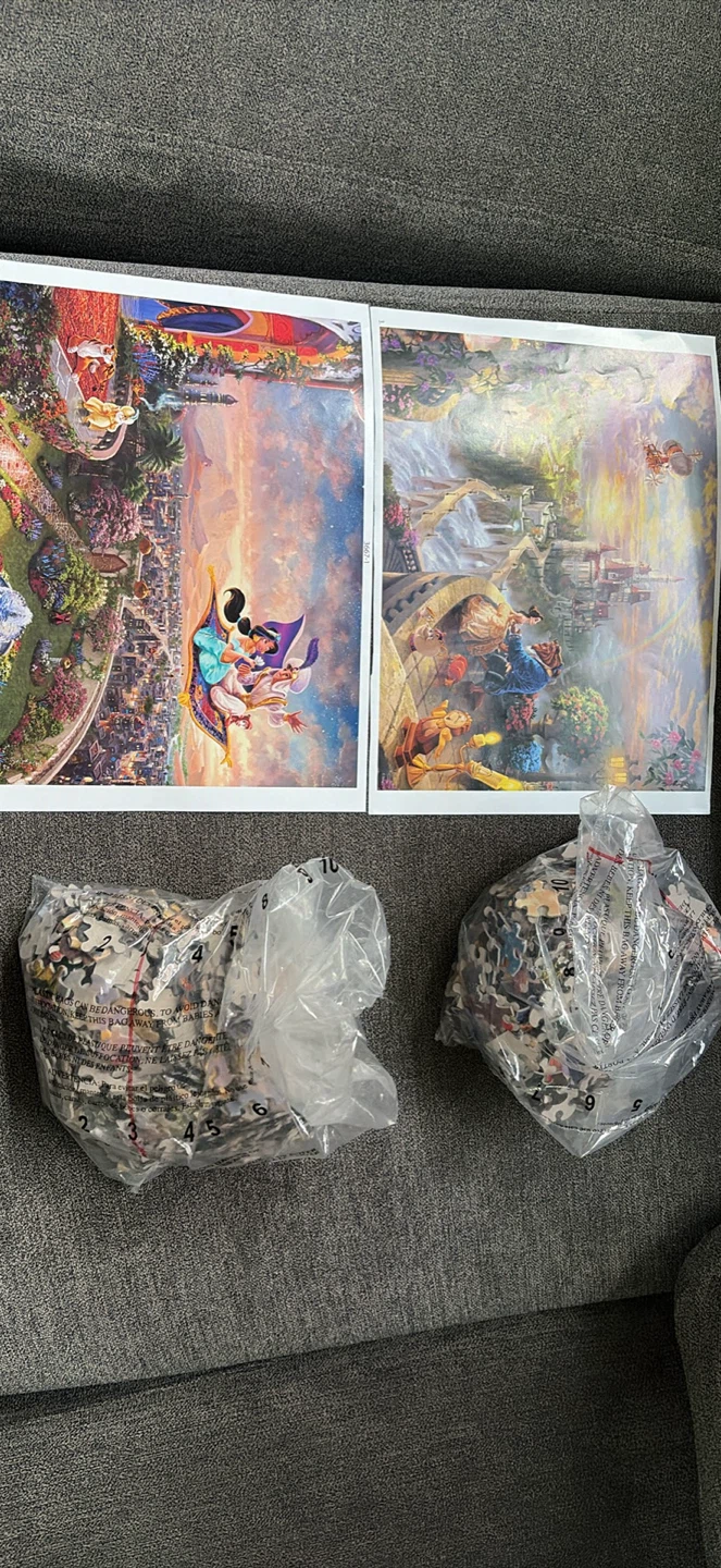 Disney Thomas Kinkade 2 Puzzles - 500 Pieces Each - photo 2