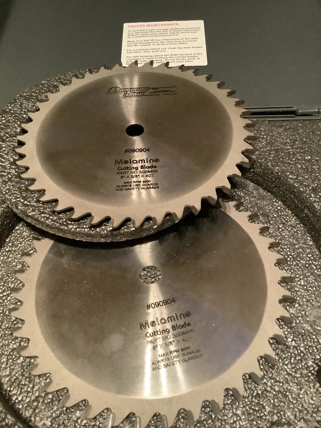 Two dados set Melamine Cutting Blade Set - photo 2