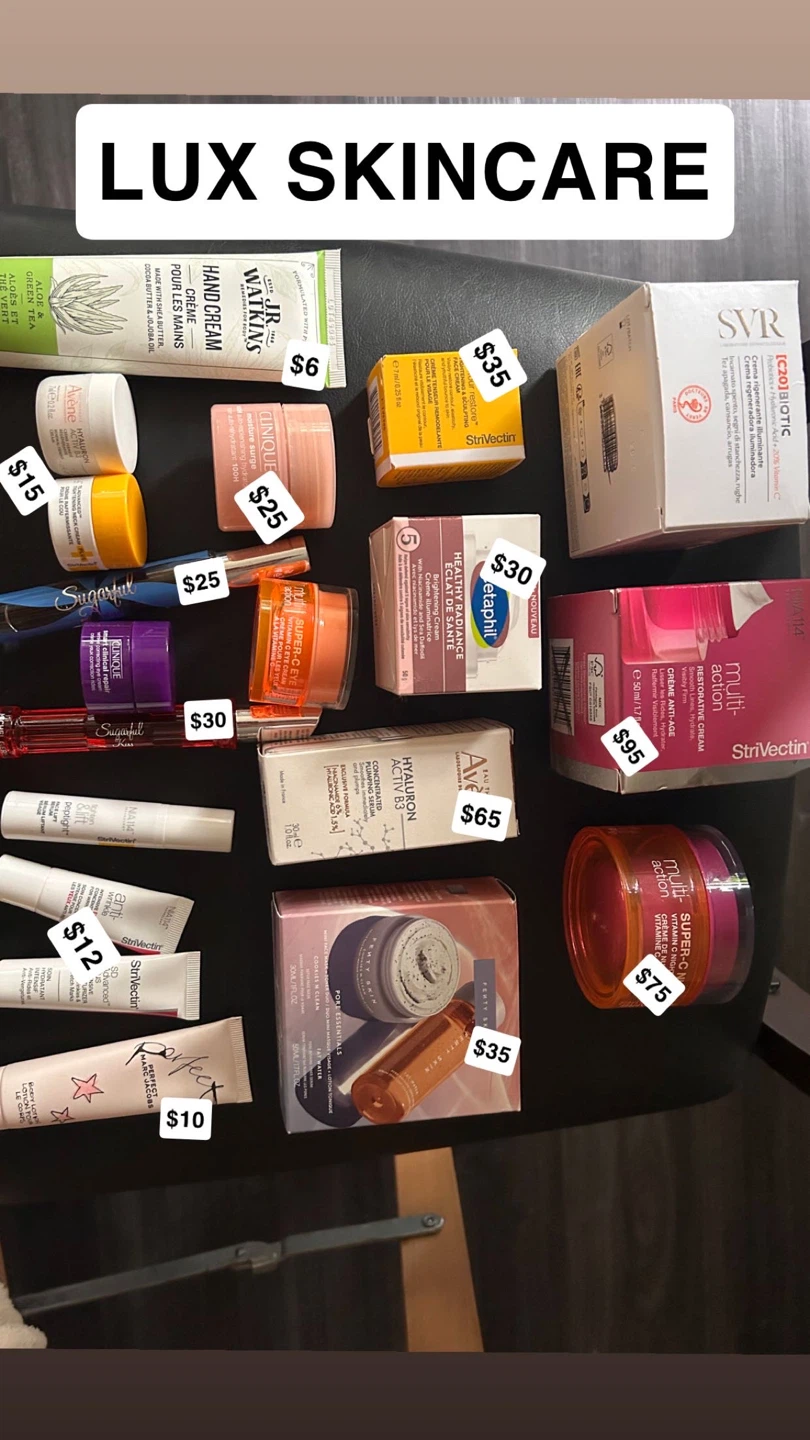 Various Skincare High end (PRICES VARY)