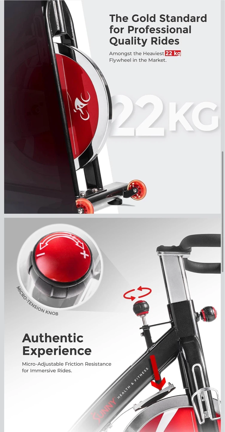 Sunny Health & Fitness Pro SF-B1705 Indoor Cycling Bike - photo 5
