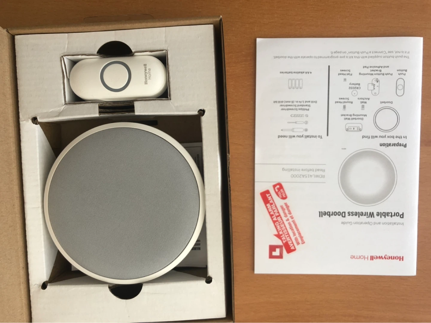 Honeywell Home Series 4 Portable Wireless Doorbell - photo 2