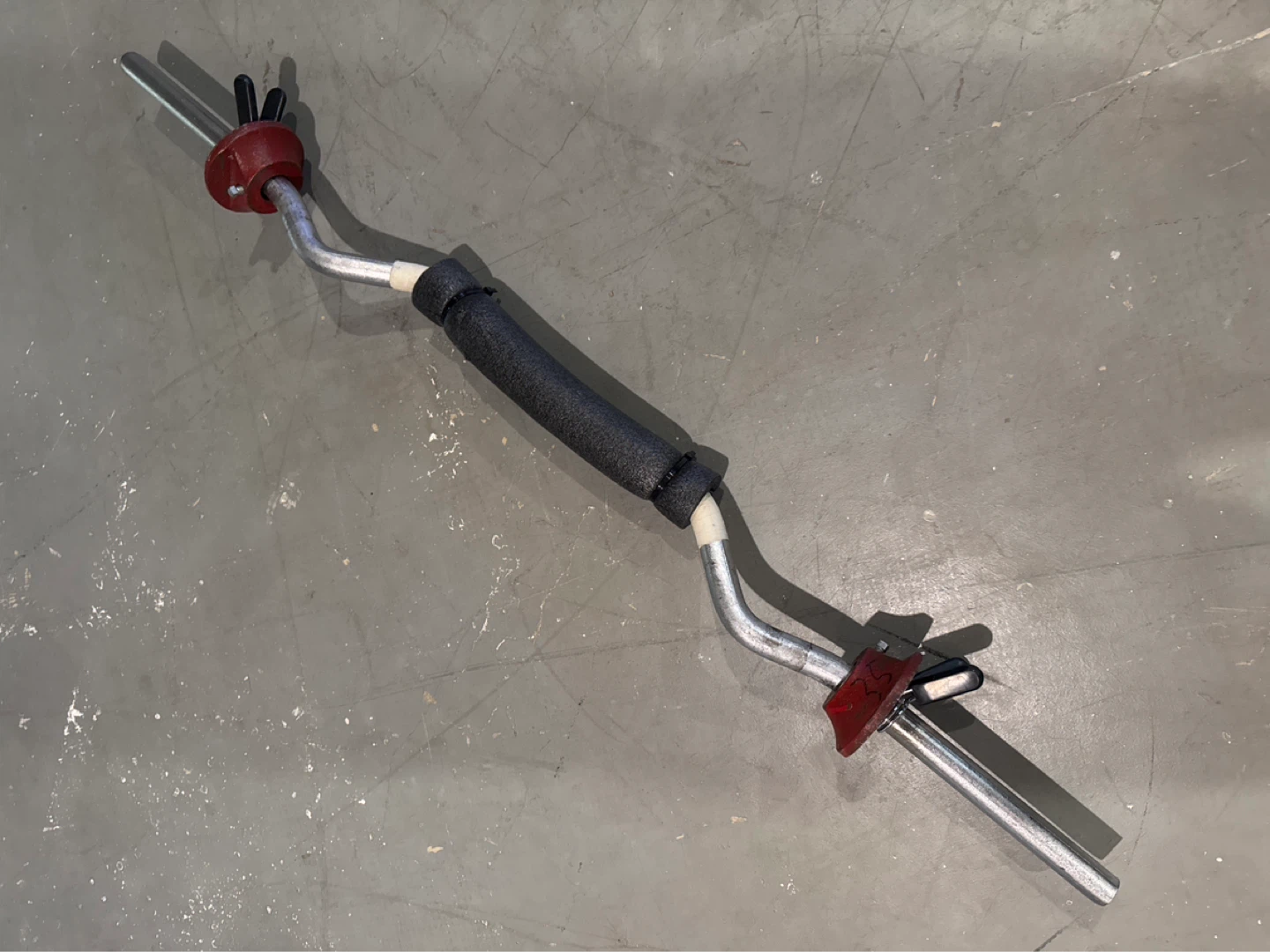 46” Curl Barbell with Collar Clamps