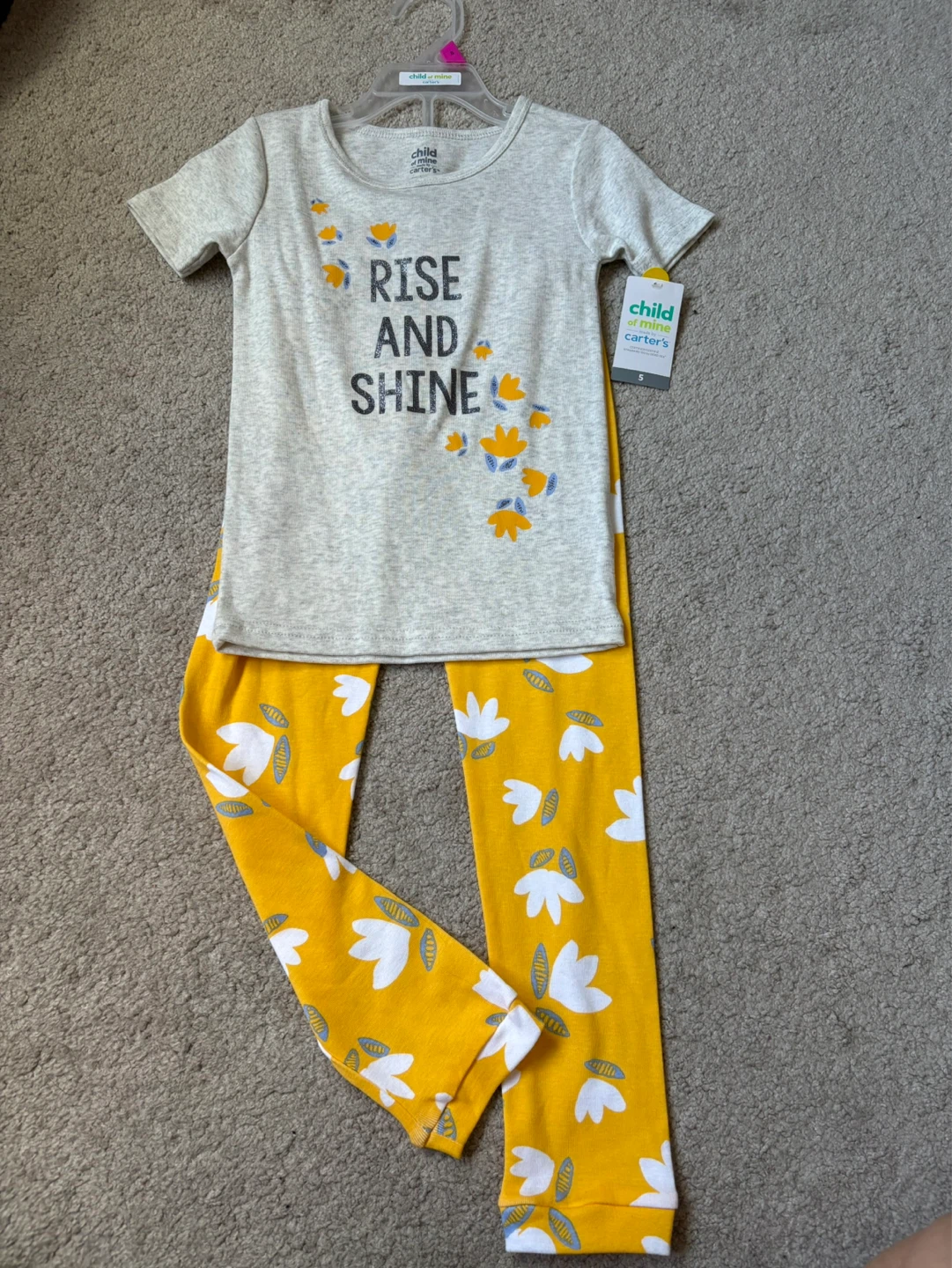 Girls Child of Mine by Carter's Pajamas Size 5/5A