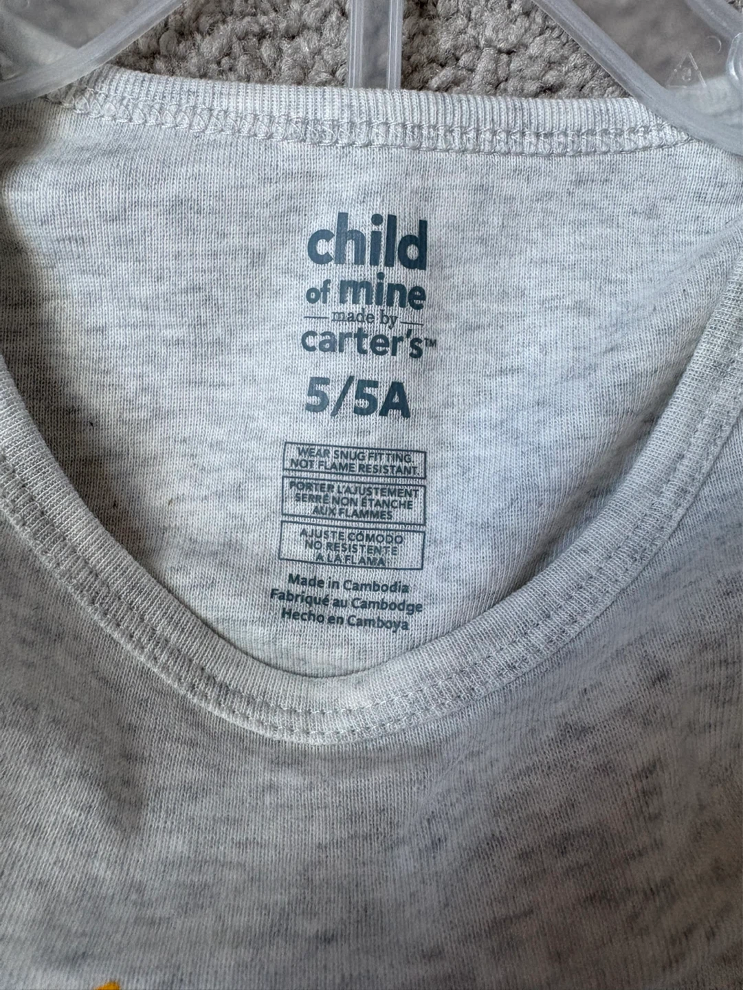 Girls Child of Mine by Carter's Pajamas Size 5/5A - photo 3
