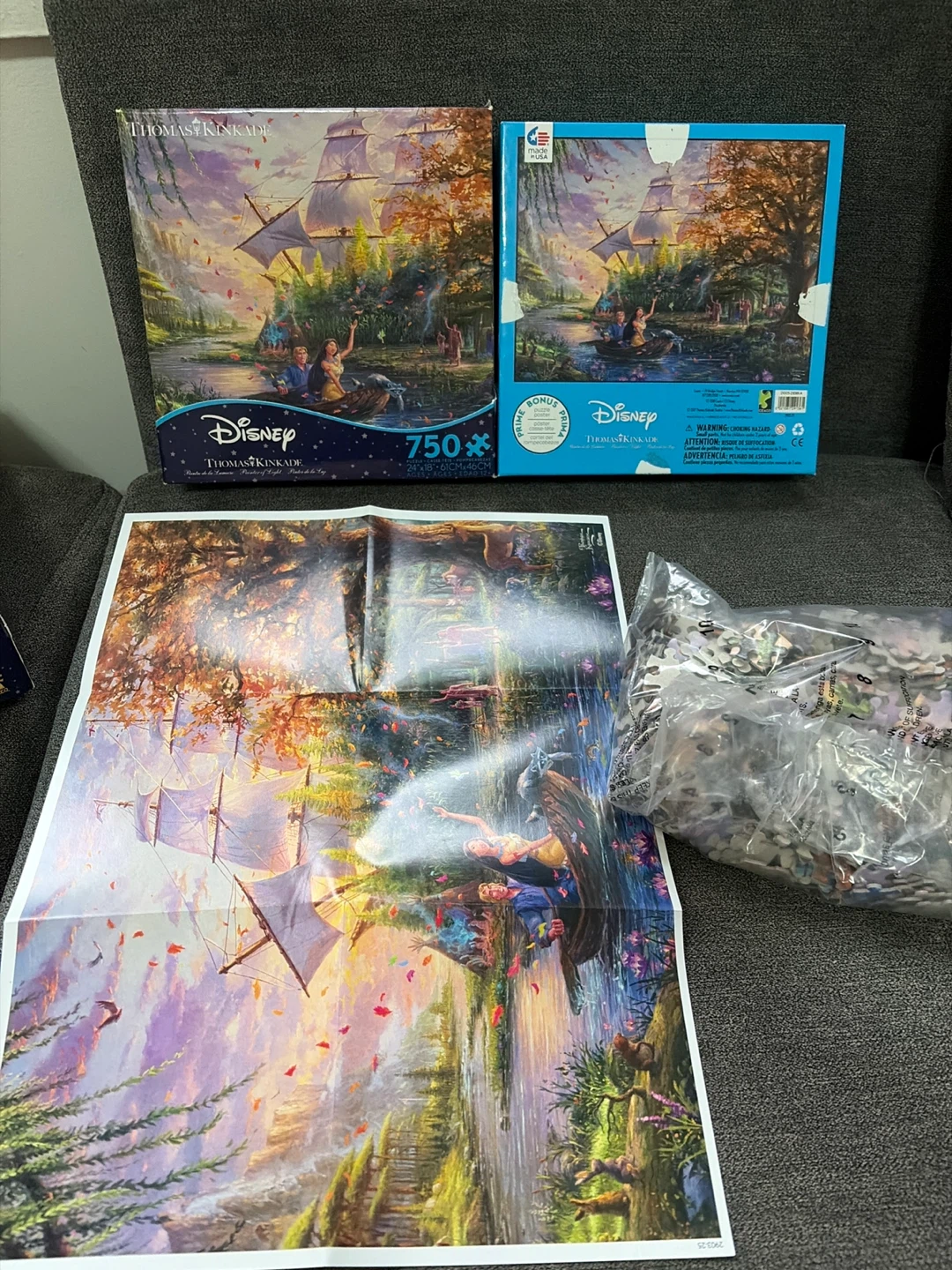 Thomas Kinkade Disney Pocahontas 750 Piece Jigsaw Puzzle