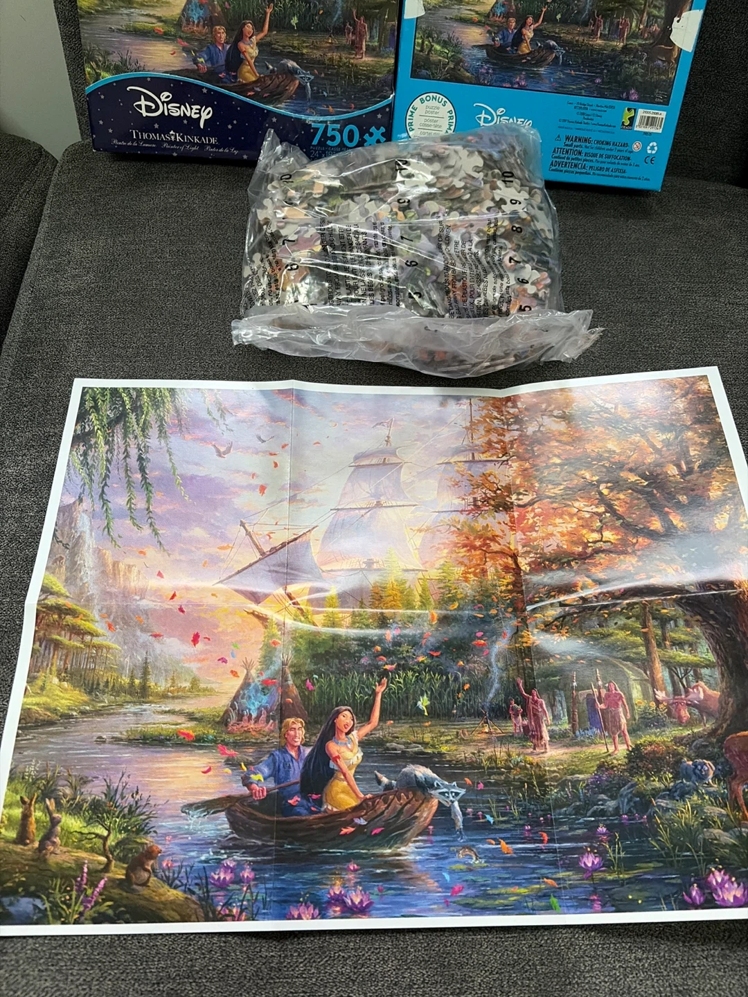 Thomas Kinkade Disney Pocahontas 750 Piece Jigsaw Puzzle - photo 2
