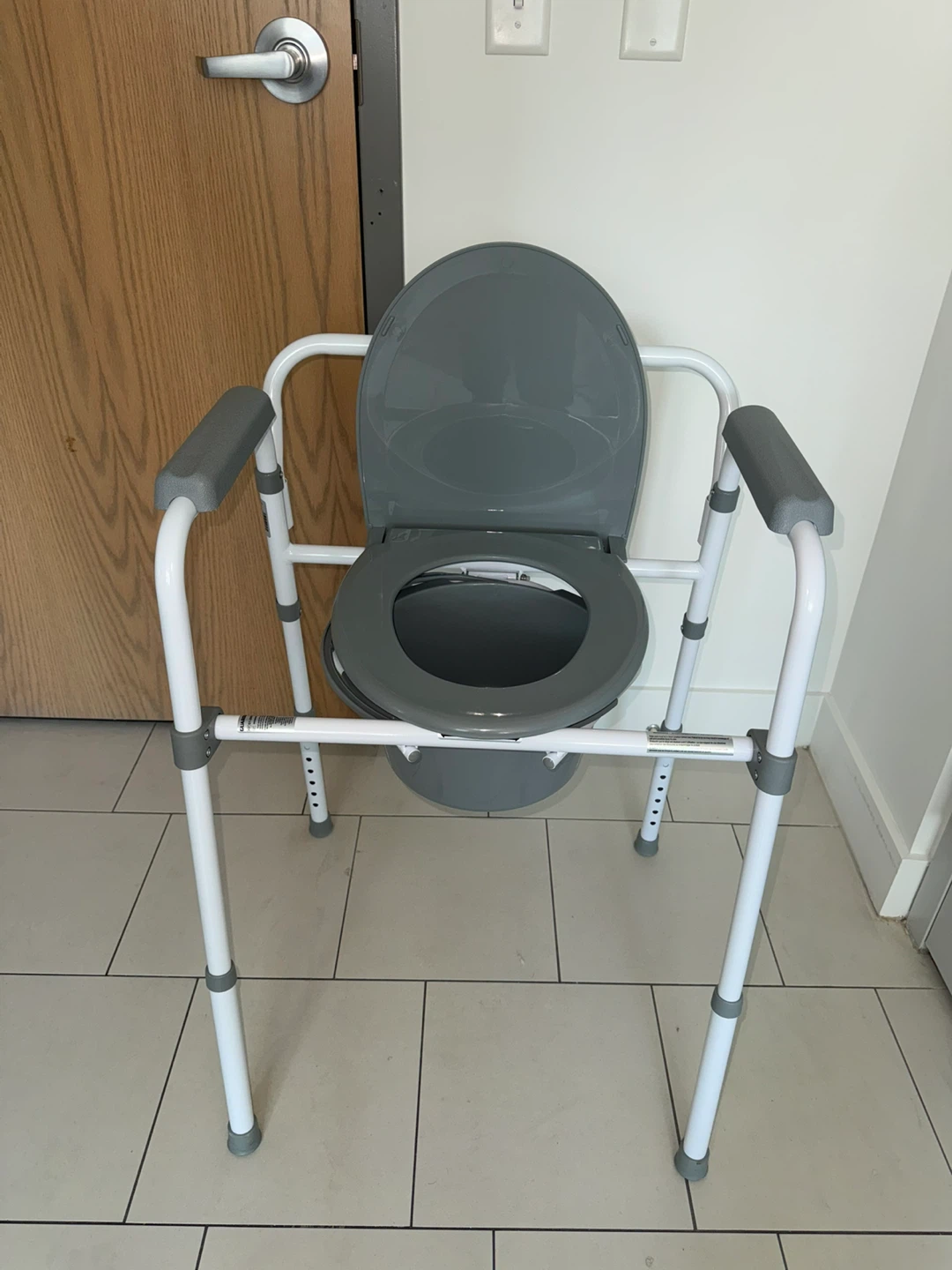 Adjustable Commode Chair with Pail