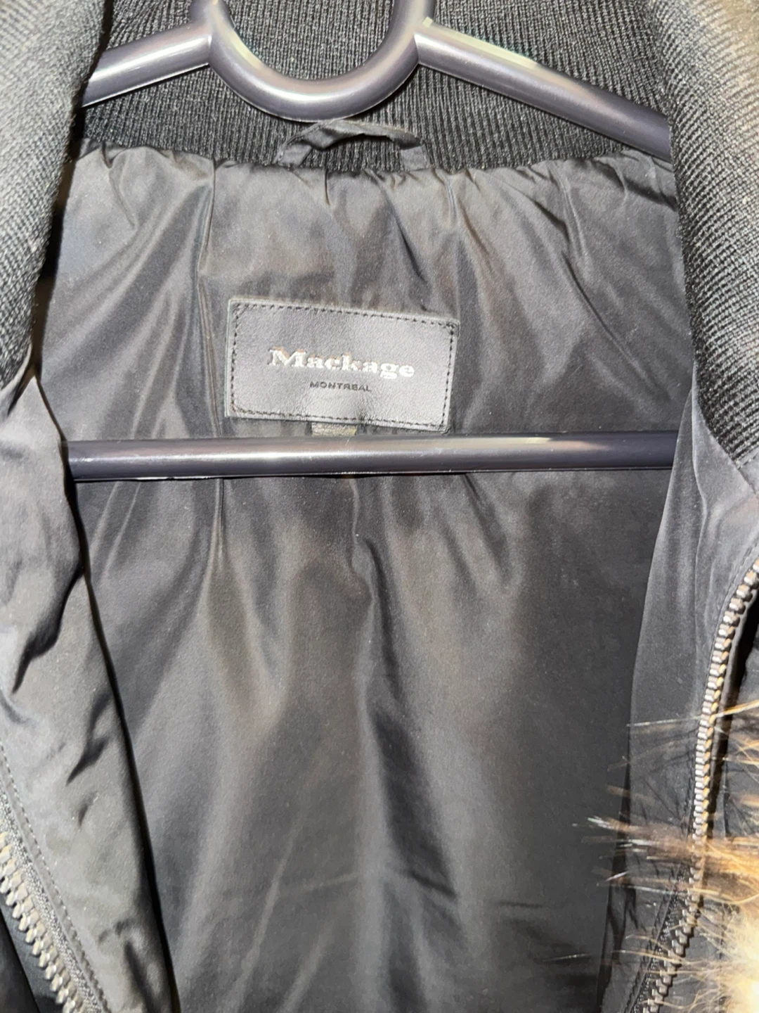 Mackage Black Down Winter Coat with Fur Hood - photo 4