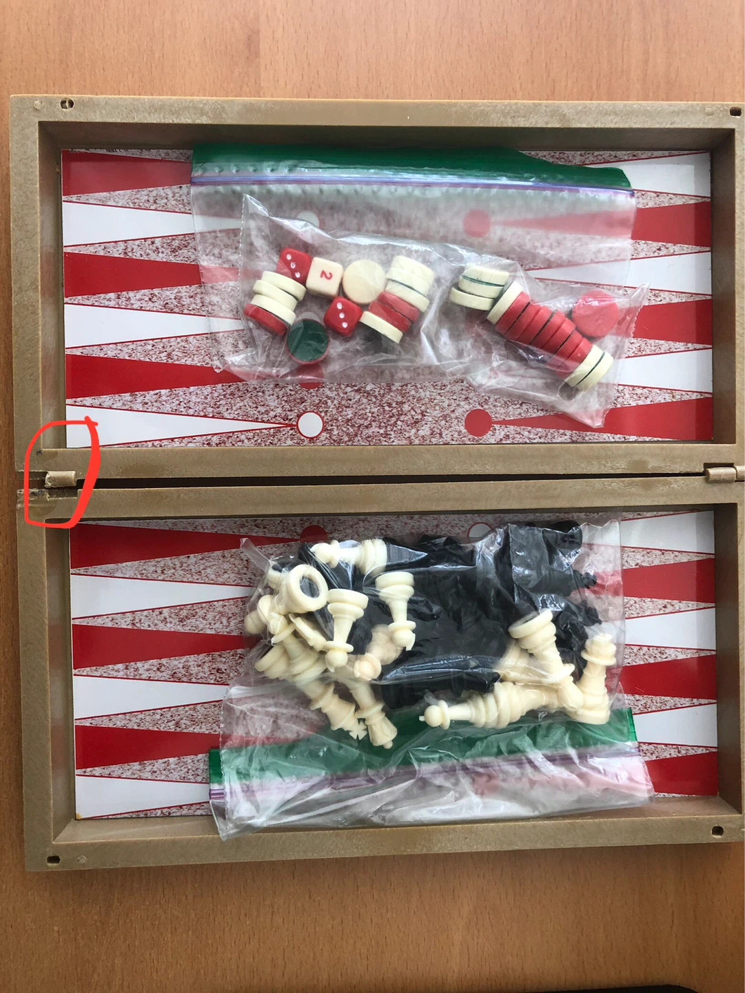 Deluxe Magnetic Chess, Backgammon, and Checker Game Set - photo 4