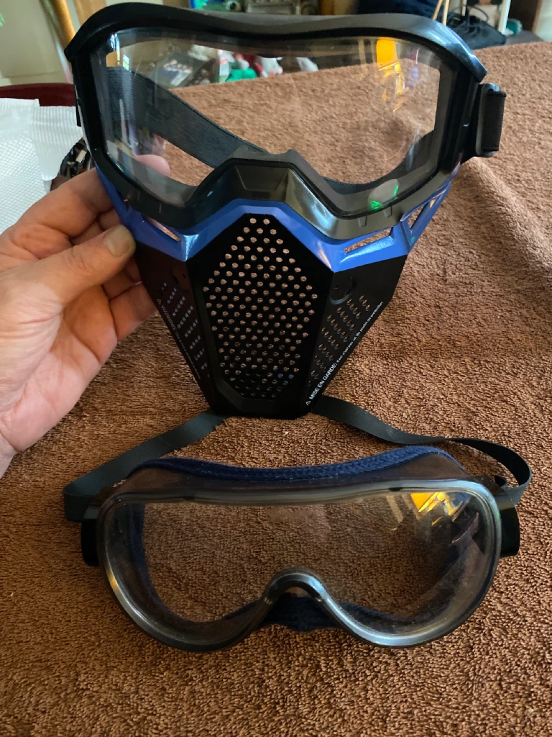 Airsoft Mask and Goggles Set