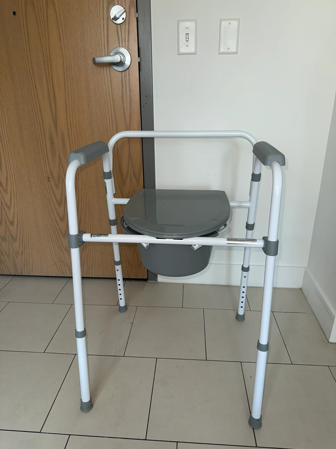 Adjustable Commode Chair with Pail - photo 2