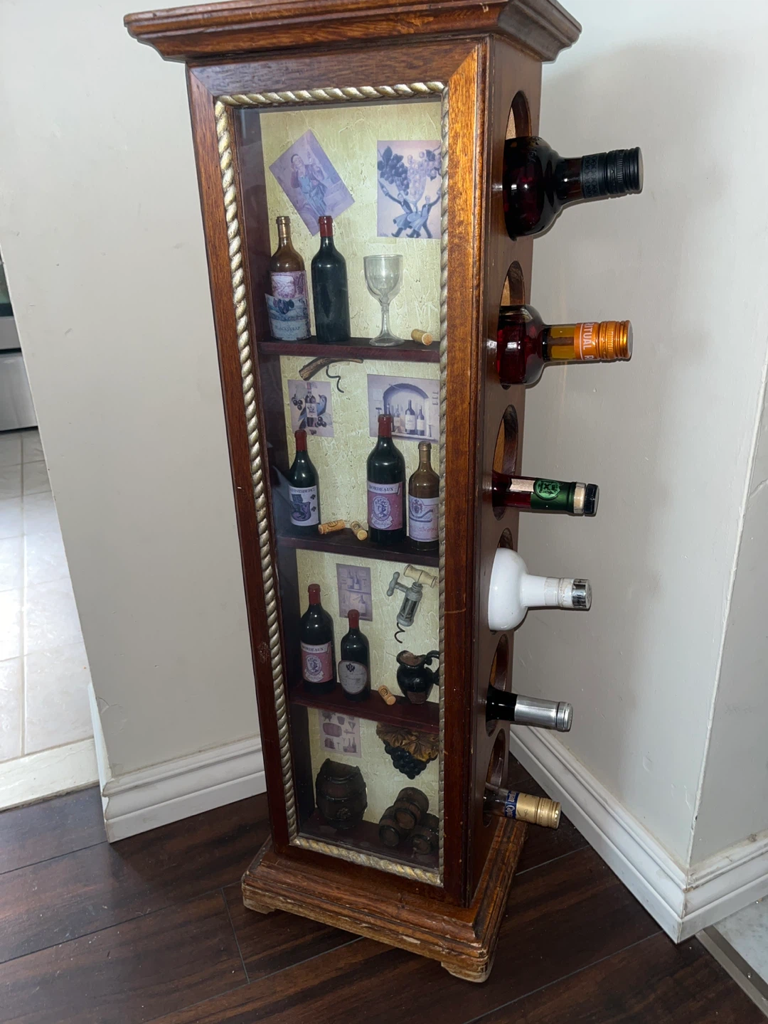 DIY Project Piece! Vintage Wood Wine Rack & Display Cabinet - photo 3