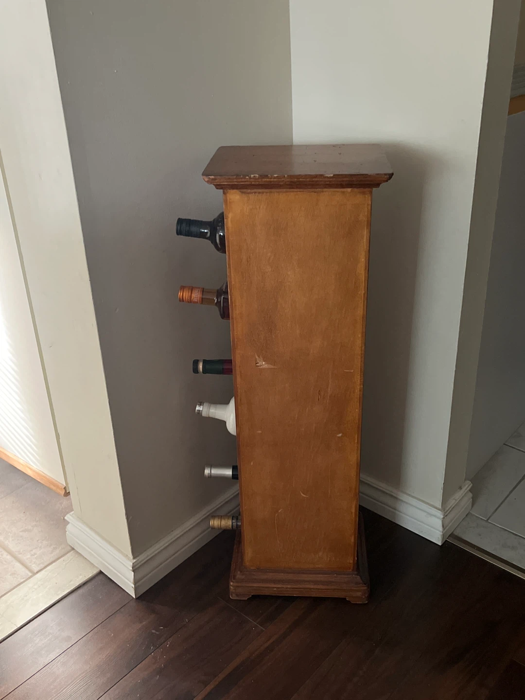 DIY Project Piece! Vintage Wood Wine Rack & Display Cabinet - photo 5