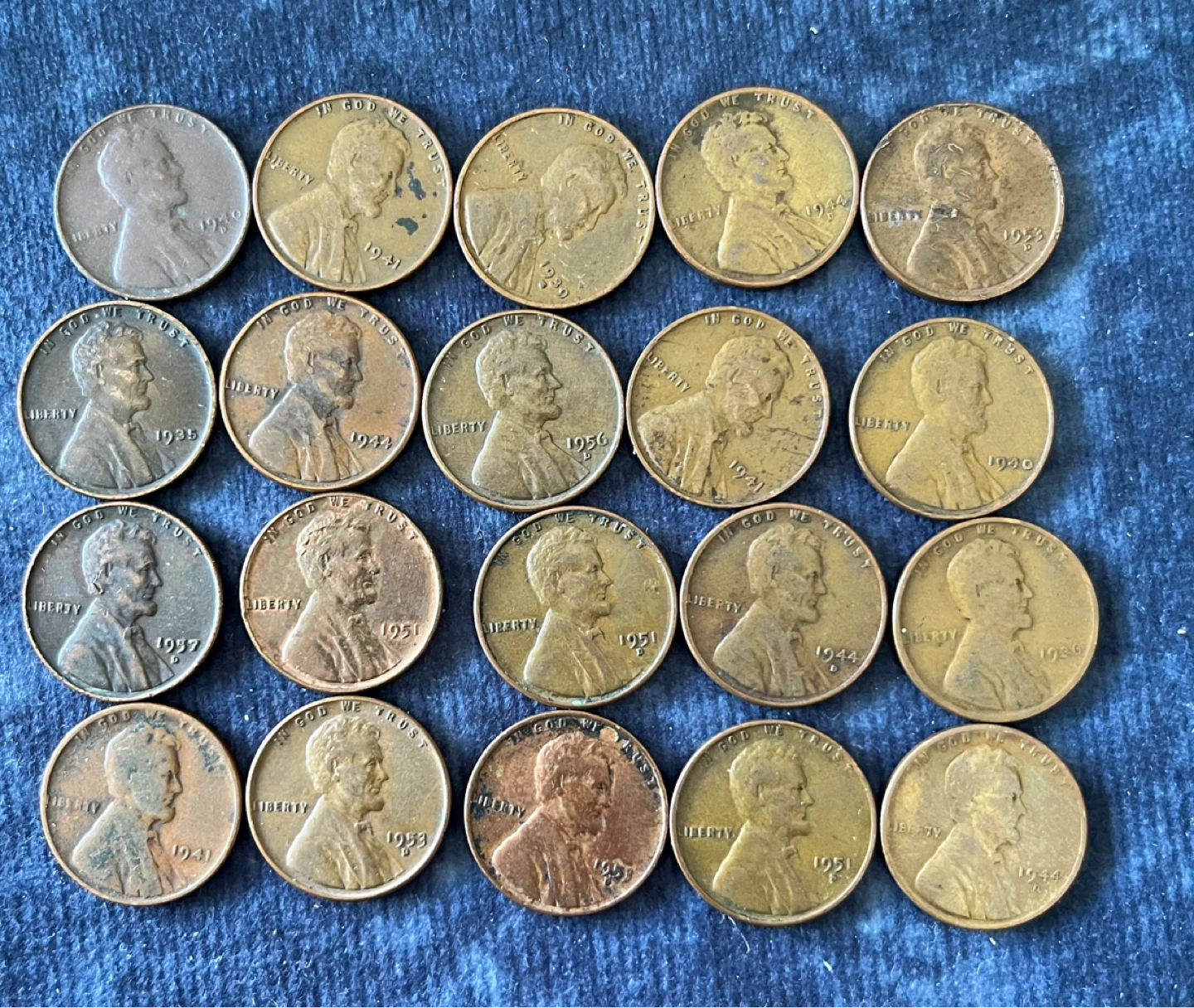 Collection of Lincoln Wheat Pennies (1930-1958) - photo 4