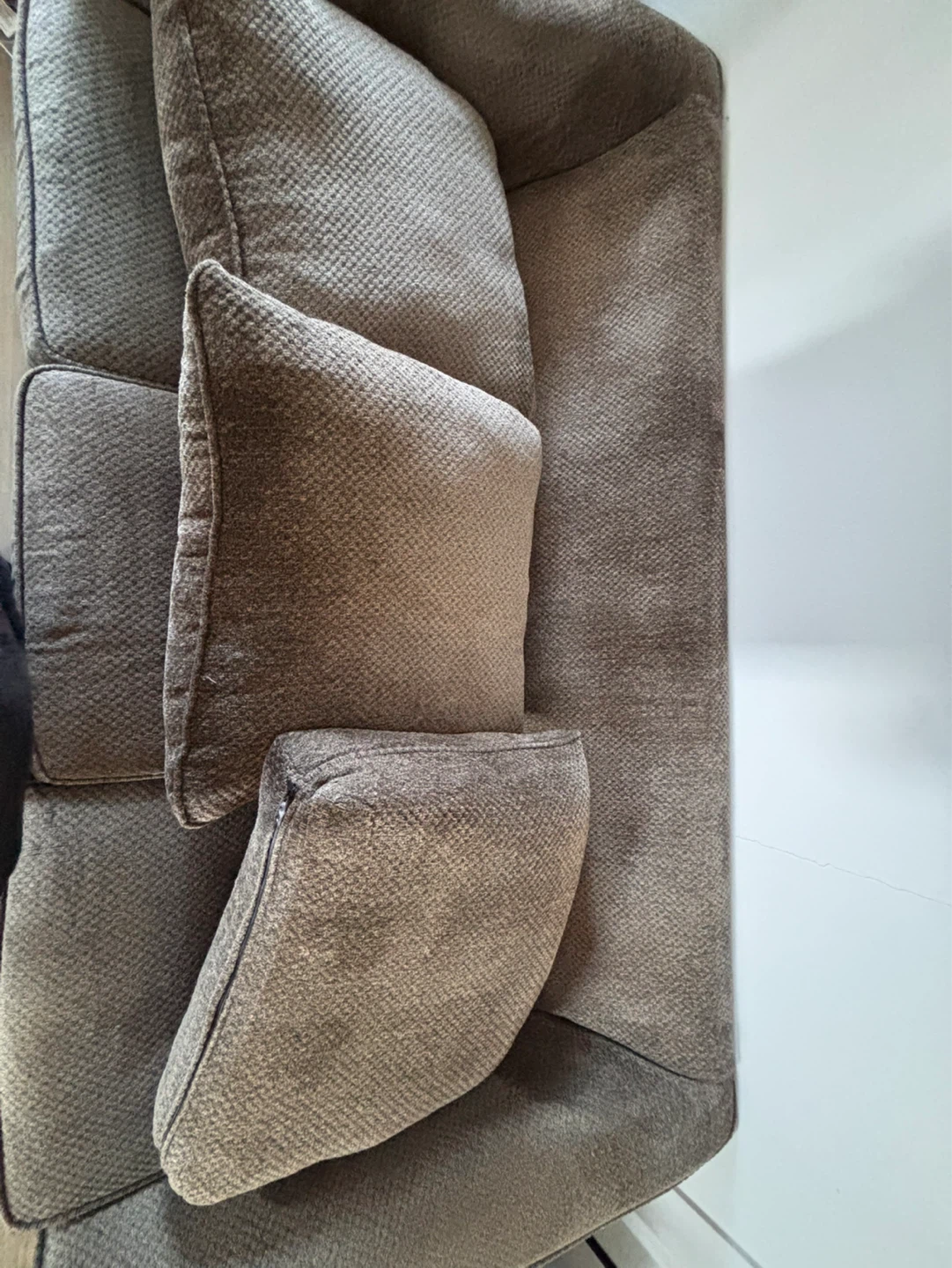 Brown Sofa with Accent Pillows - photo 5