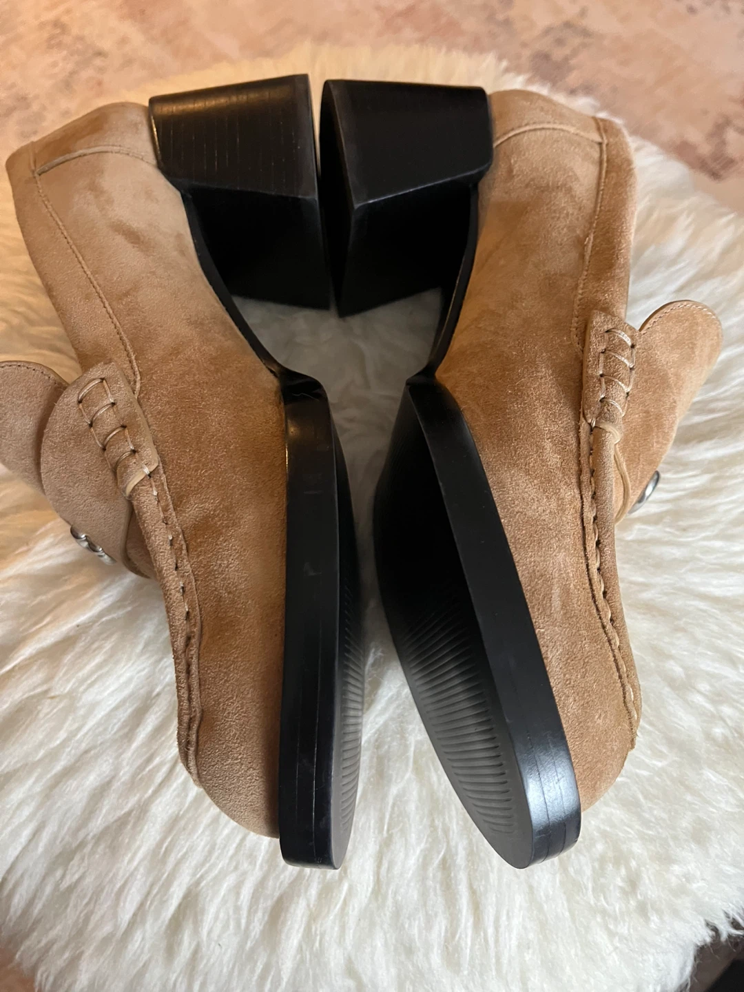 Coach Suede Loafer Heels Size 9 - photo 3