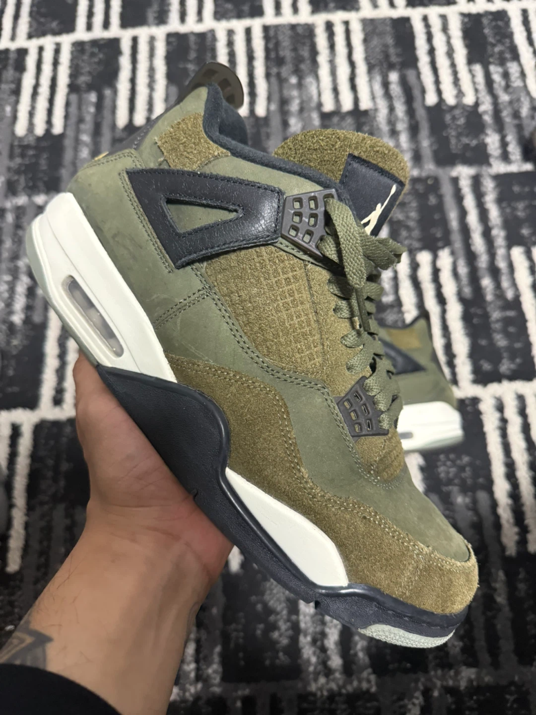 Size 11 - Jordan 4 SE Retro Low Craft - Olive