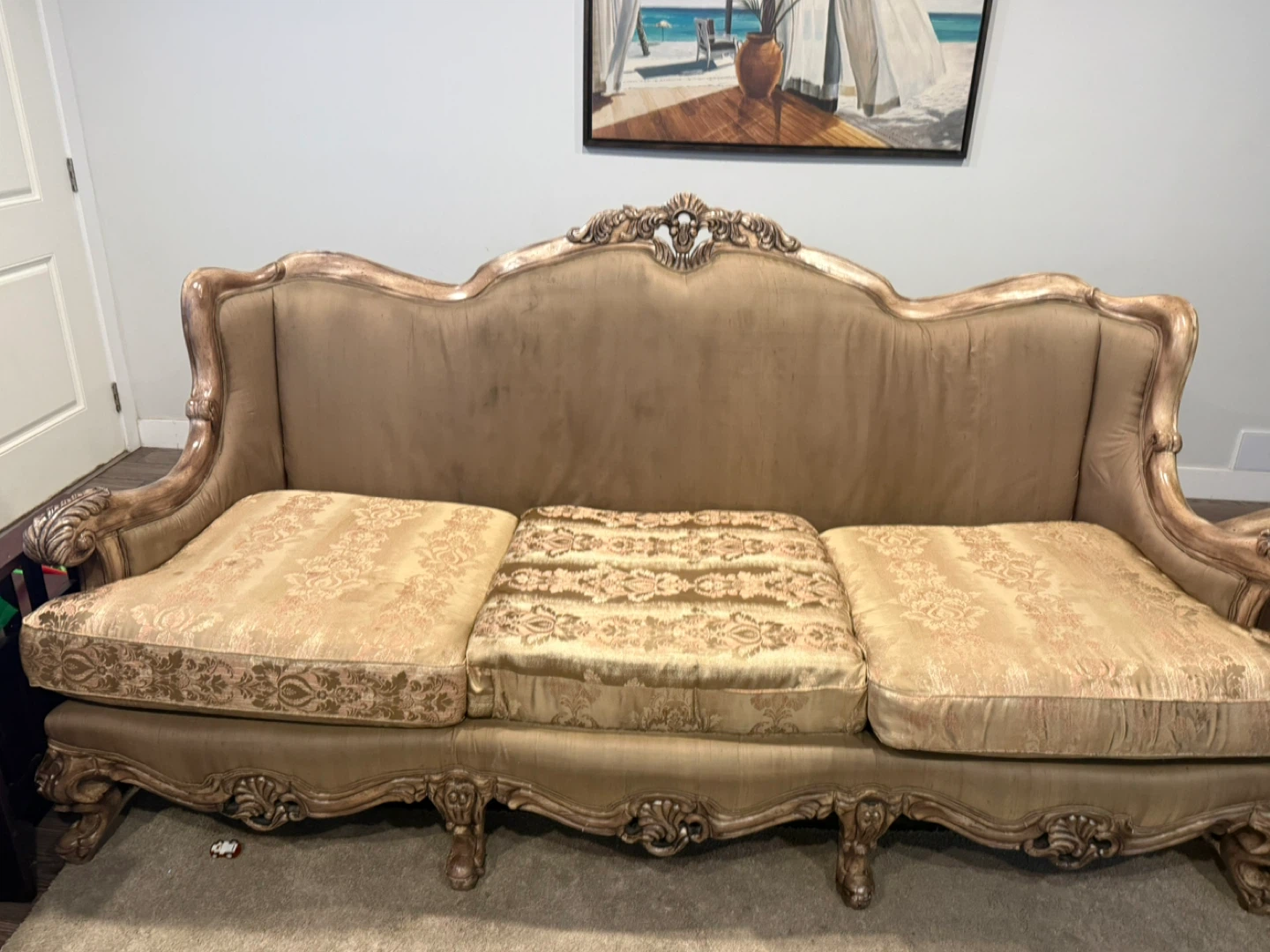 Vintage 3-Seater Sofa - photo 2