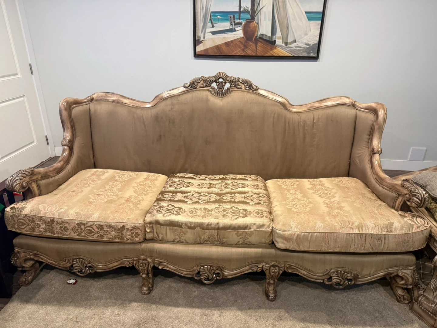 Vintage 3-Seater Sofa - photo 3