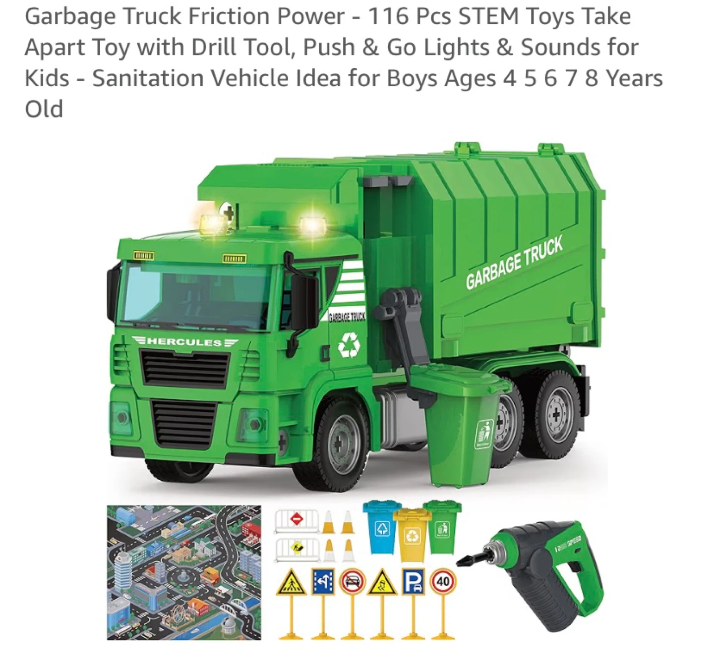 New STEM Take Apart Garbage Truck