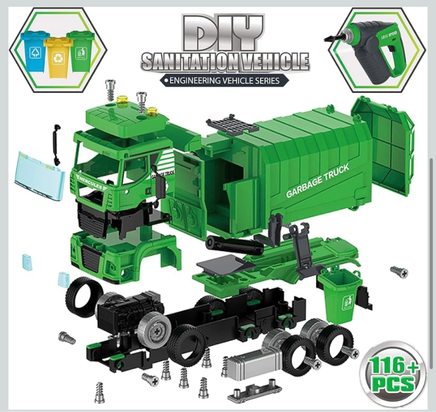 New STEM Take Apart Garbage Truck - photo 5