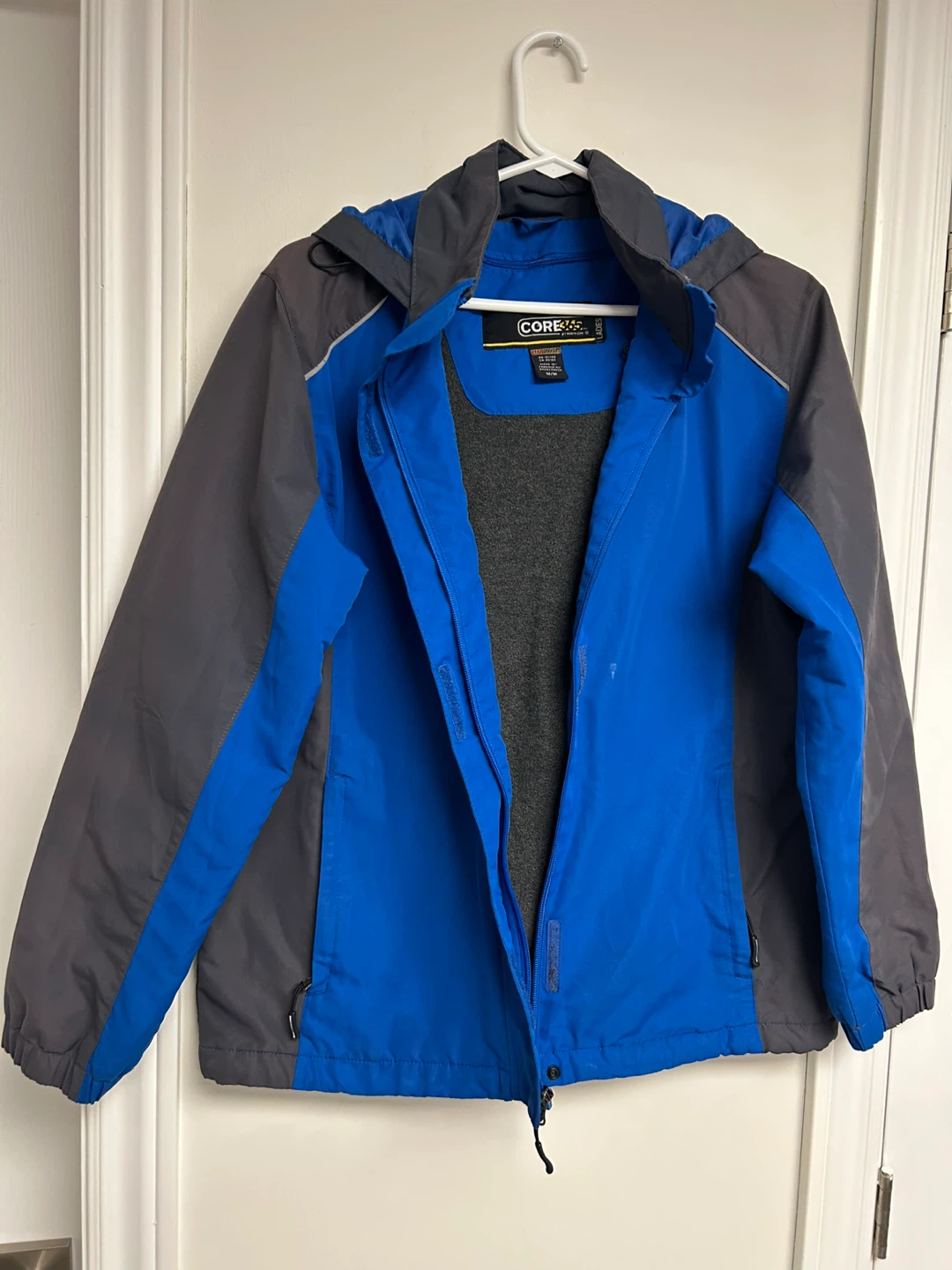CORE365 Blue & Grey Hooded Jacket - M/M