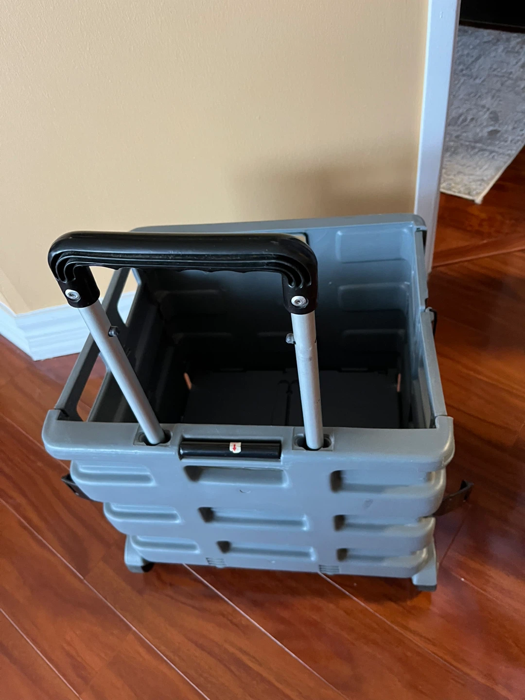 Grey Portable Collapsible Rolling Cart - photo 3