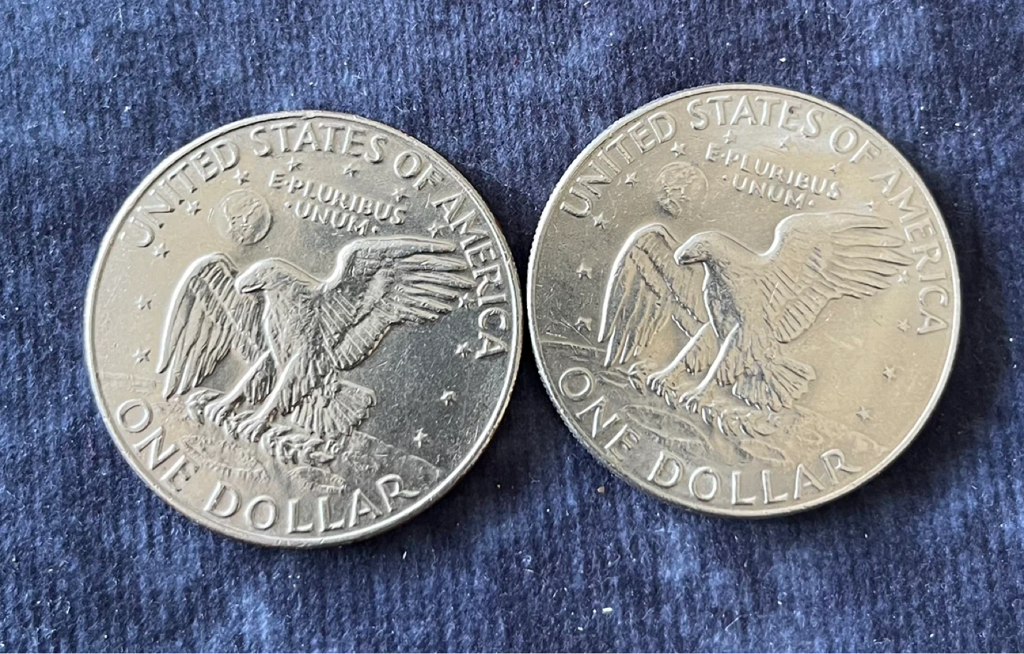 USA 🇺🇸 Two Eisenhower Dollars - 1974 & 1978 - photo 2
