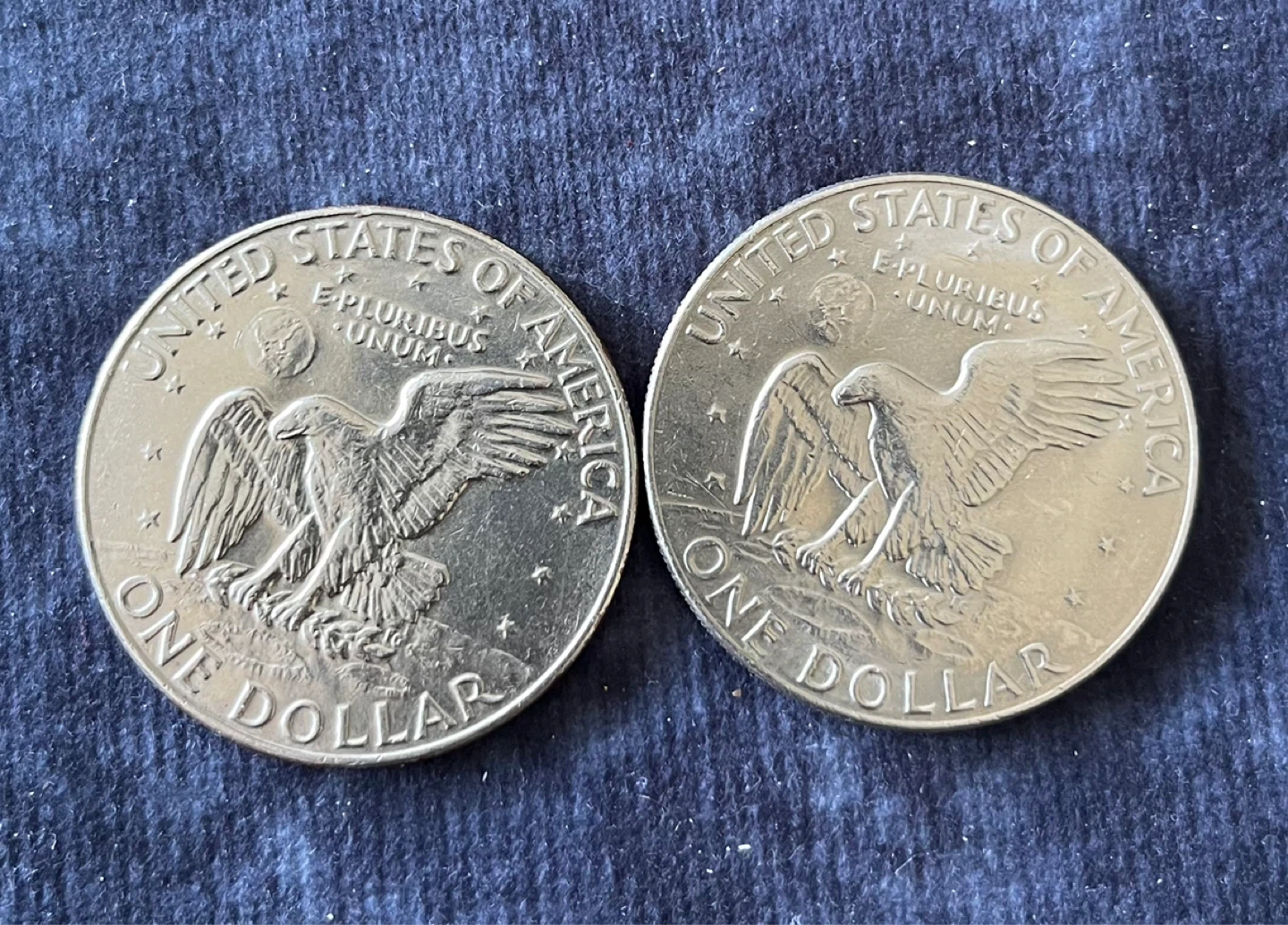 USA 🇺🇸 Two Eisenhower Dollars - 1974 & 1978 - photo 3
