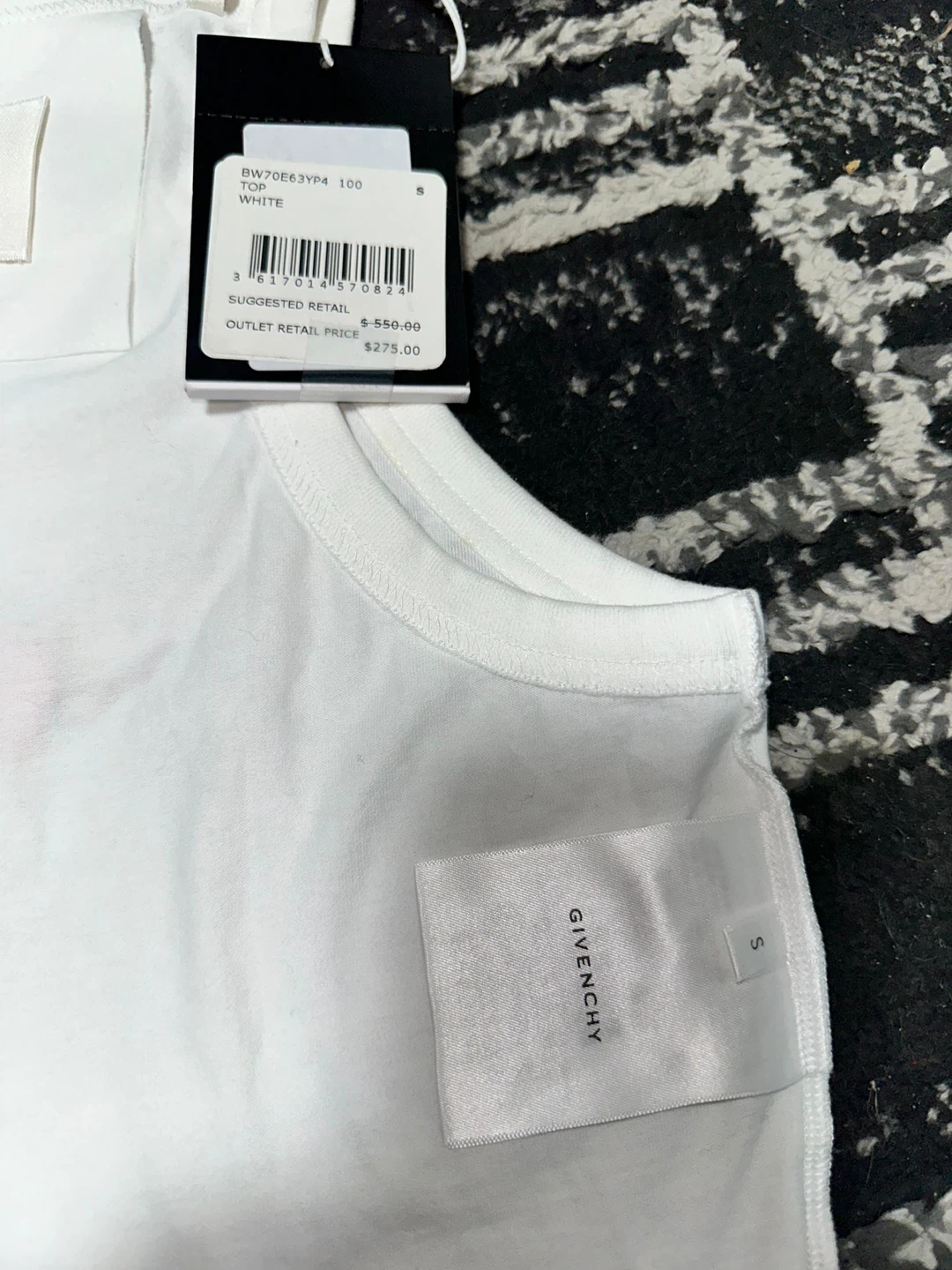 GIVENCHY CROPPED TANK TOP IN COTTON WITH 4G AND ROSES PRINT - photo 4