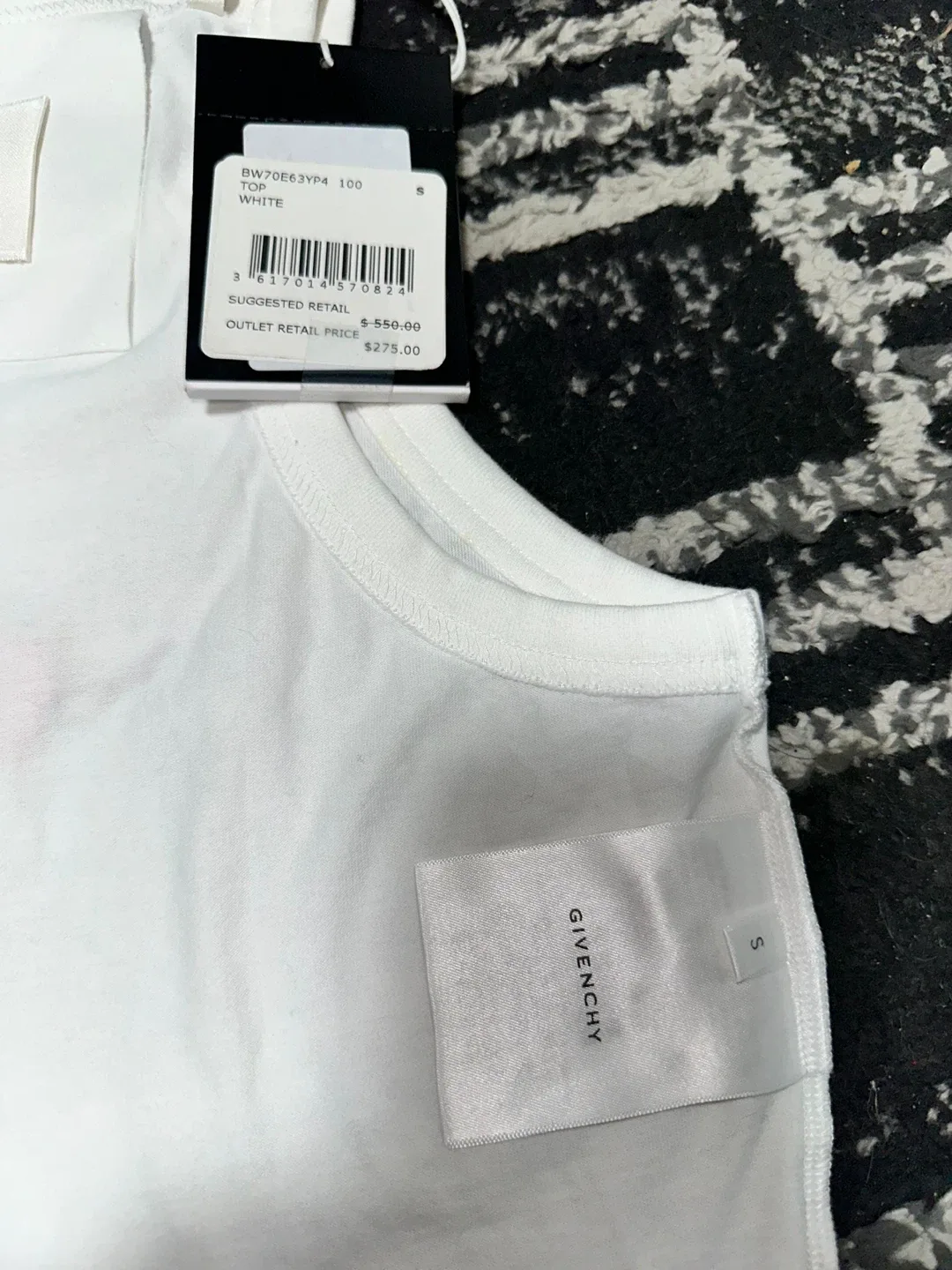 GIVENCHY CROPPED TANK TOP IN COTTON WITH 4G AND ROSES PRINT - photo 4