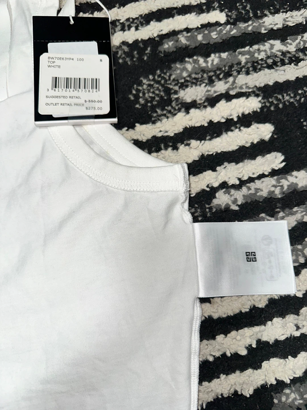 GIVENCHY CROPPED TANK TOP IN COTTON WITH 4G AND ROSES PRINT - photo 5