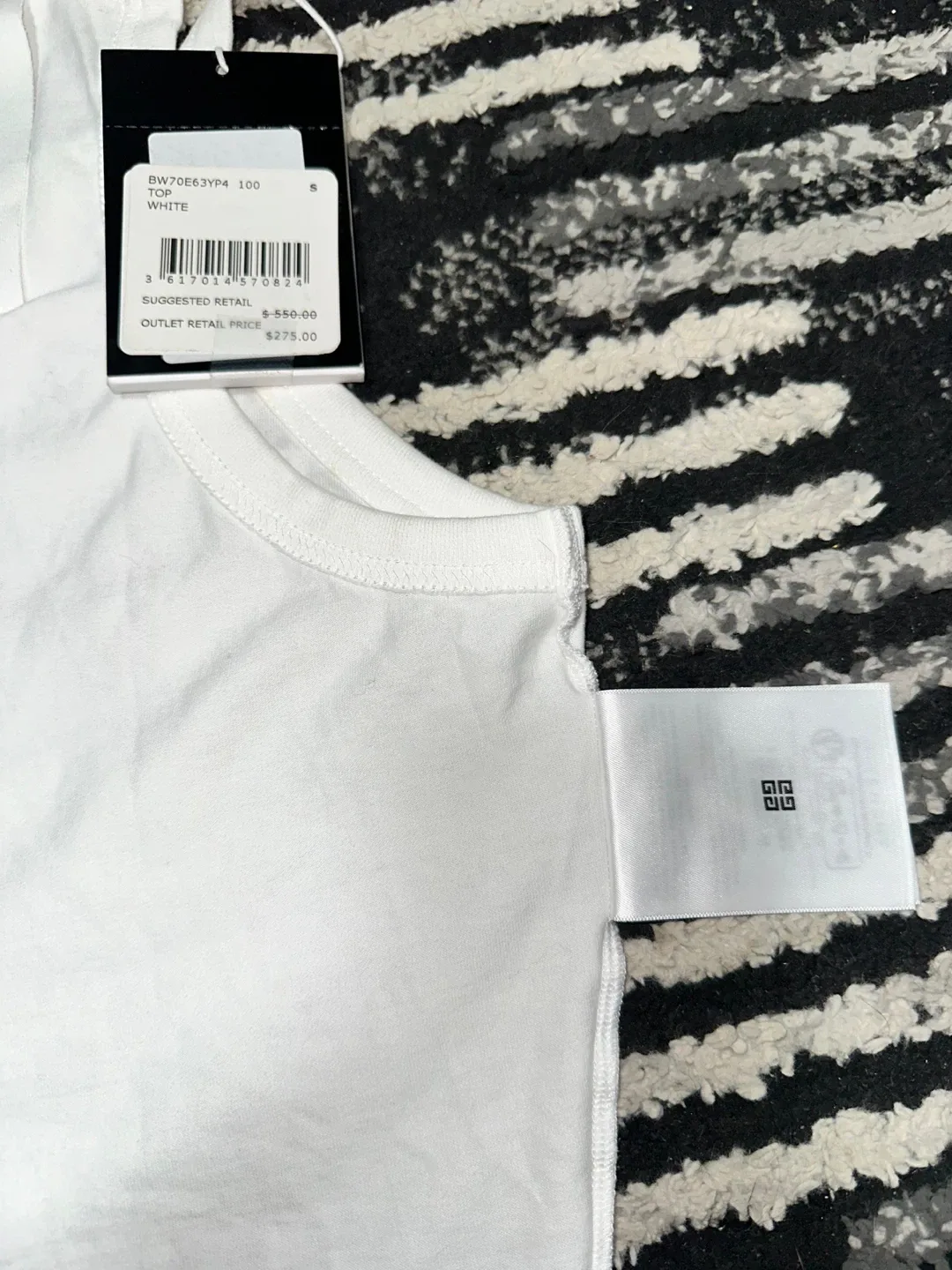 GIVENCHY CROPPED TANK TOP IN COTTON WITH 4G AND ROSES PRINT - photo 5