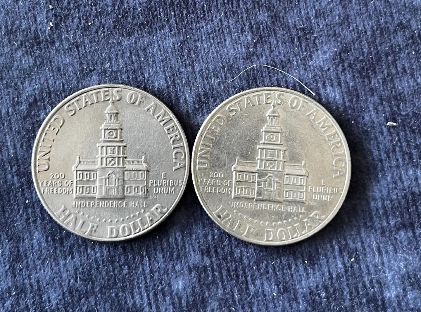 1776-1976 Kennedy Half Dollar Coins (2)
