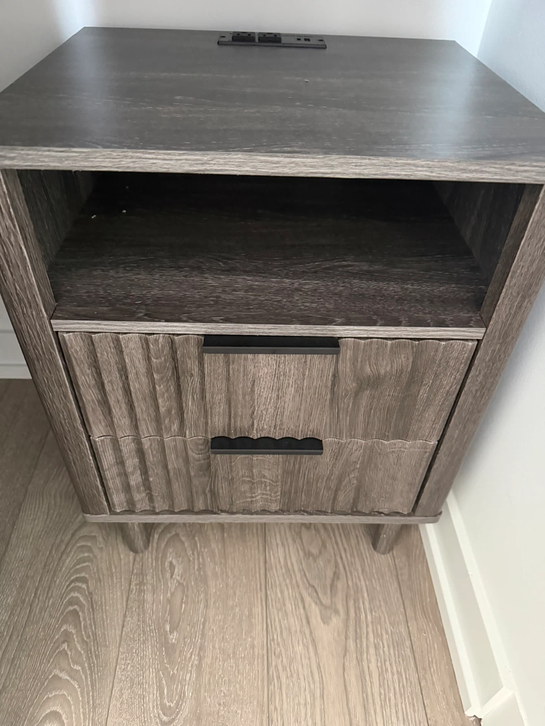 Latitude Run 24" H Mid Century Night Stand - Dark Grey - photo 4