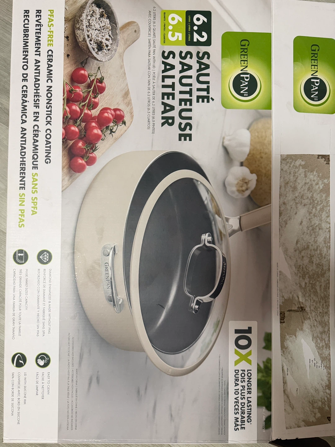 Green saute pan with lid - photo 5