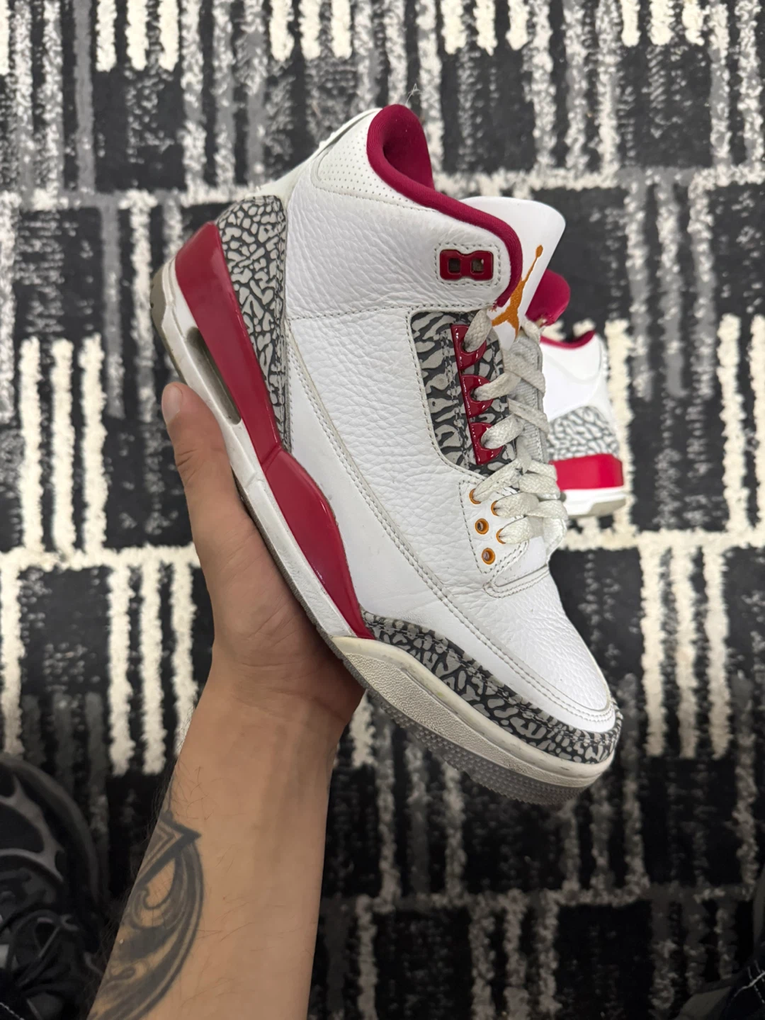 Size 9 - Jordan 3 Retro Cardinal Red