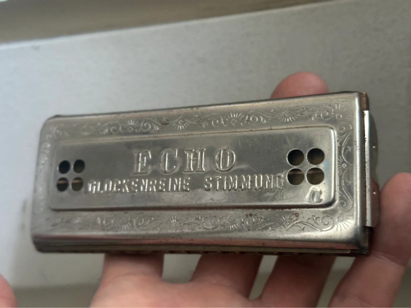 m hohner echo glockenreine stimmung c g note harmonica - photo 4