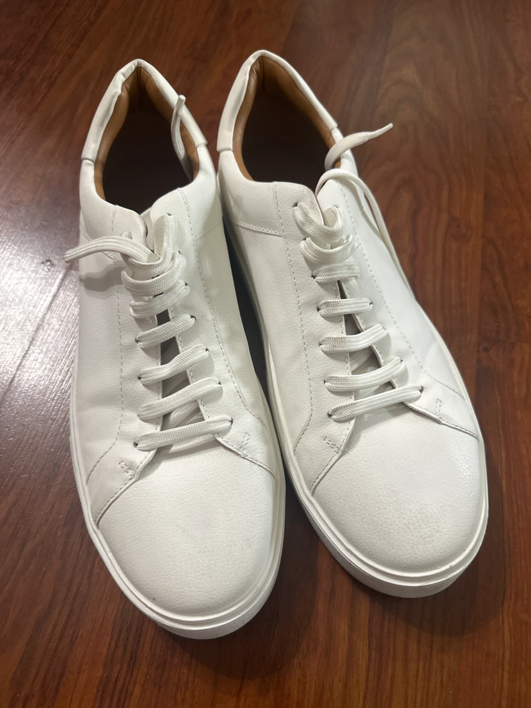 ZARA White Leather Sneakers - Size 45 US/12