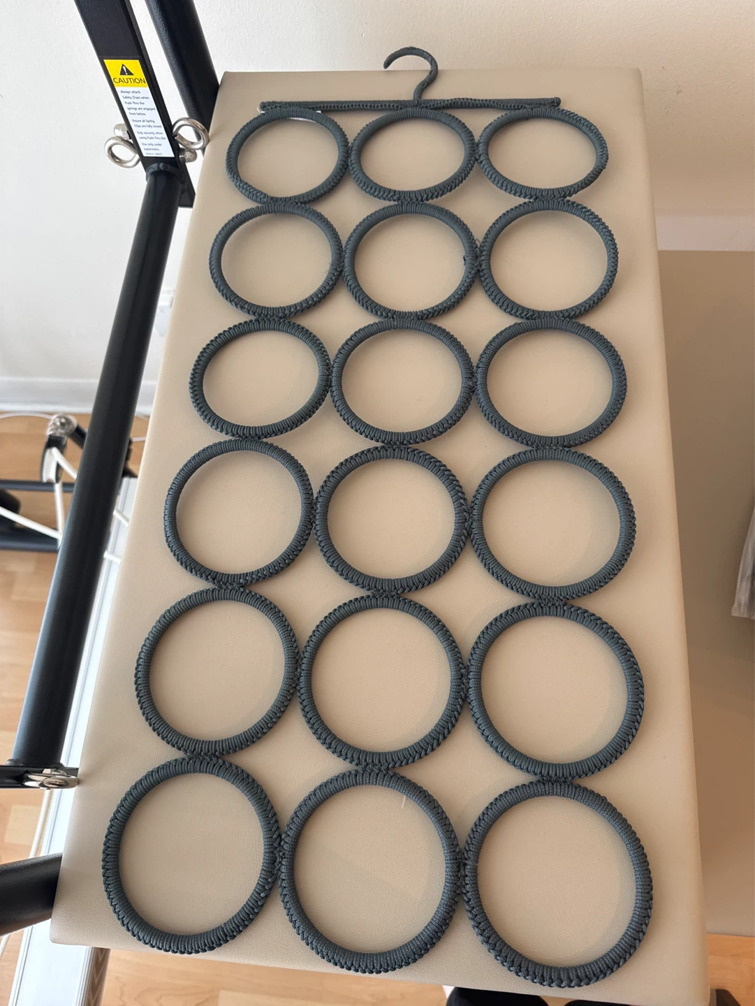 Grey Scarf and Accessory Organizer Hanger