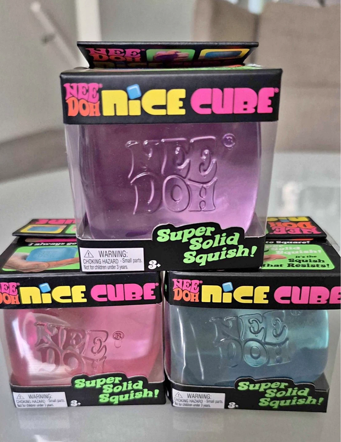 Nee Doh Nice Cube Super Solid Squish Toy