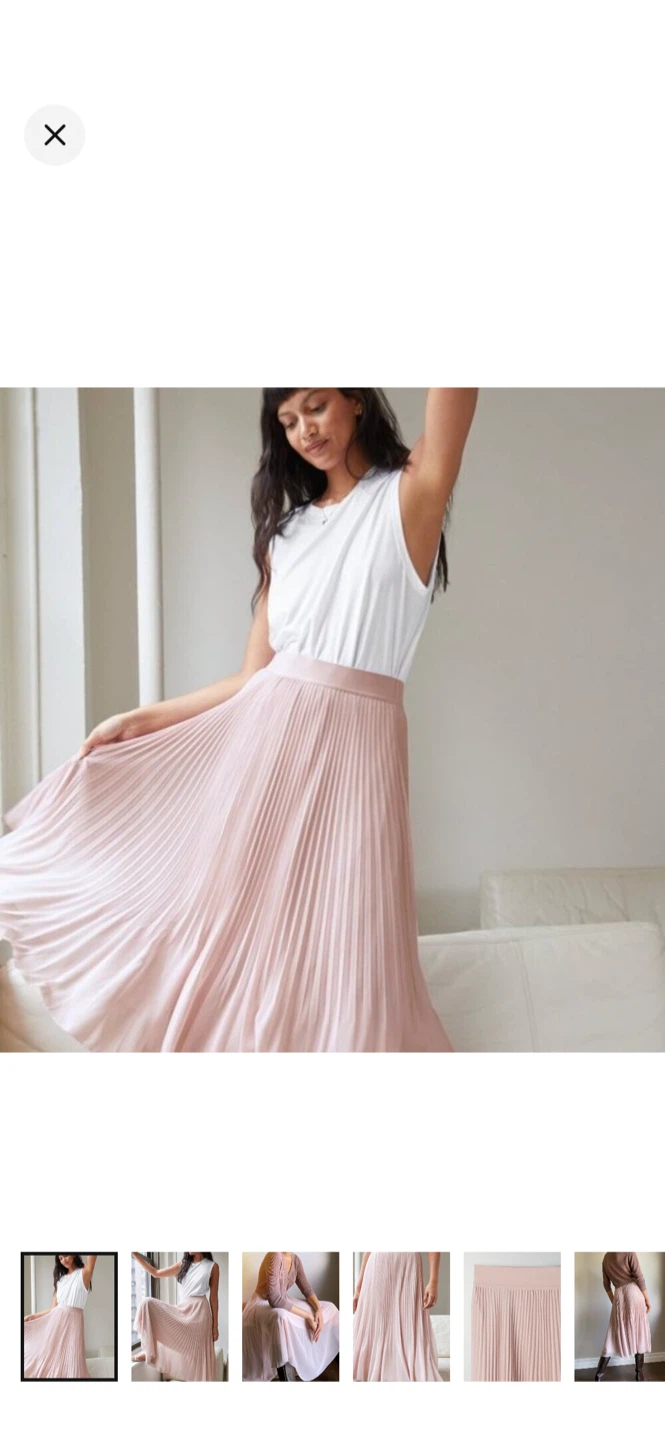 Aritzia Wilfred Pleated Midi Skirt - Size L