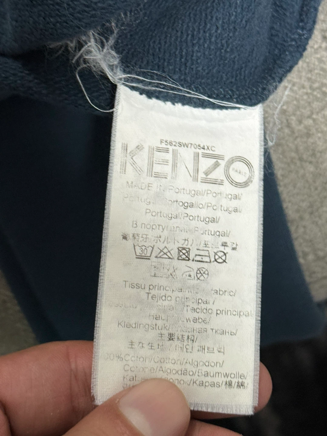 Kenzo Paris Crew Neck Sweatshirt with Big Logo Size Medium - photo 3